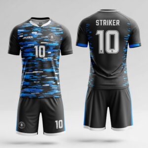 Elite Performance Soccer Kit – Blue Glitch Edition