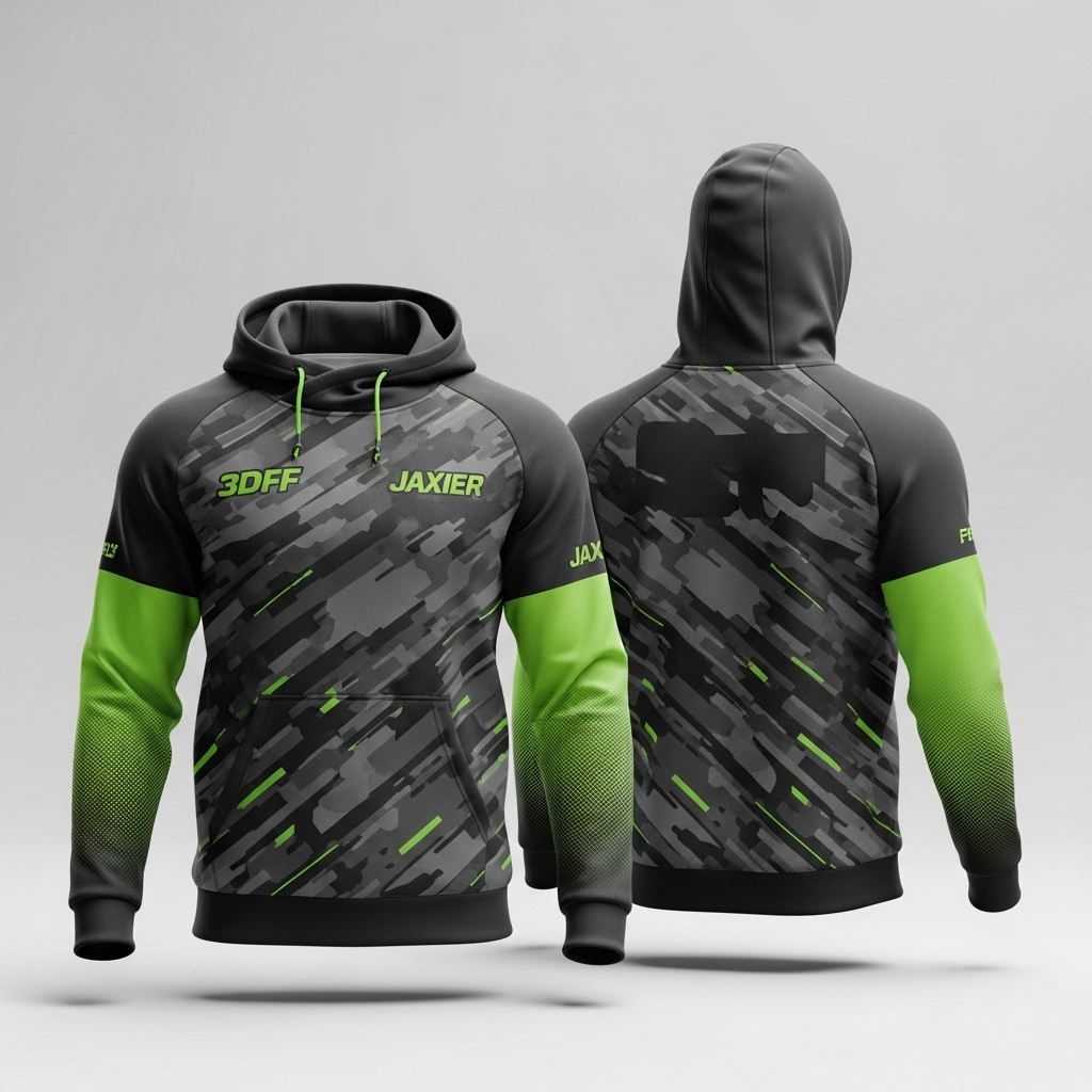 Performance Sublimation Hoodie – Stealth Neon Edition